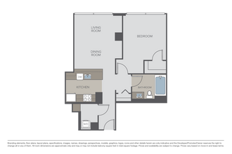1 Bed • 1 Bath
3D Tour 0710 floor plan